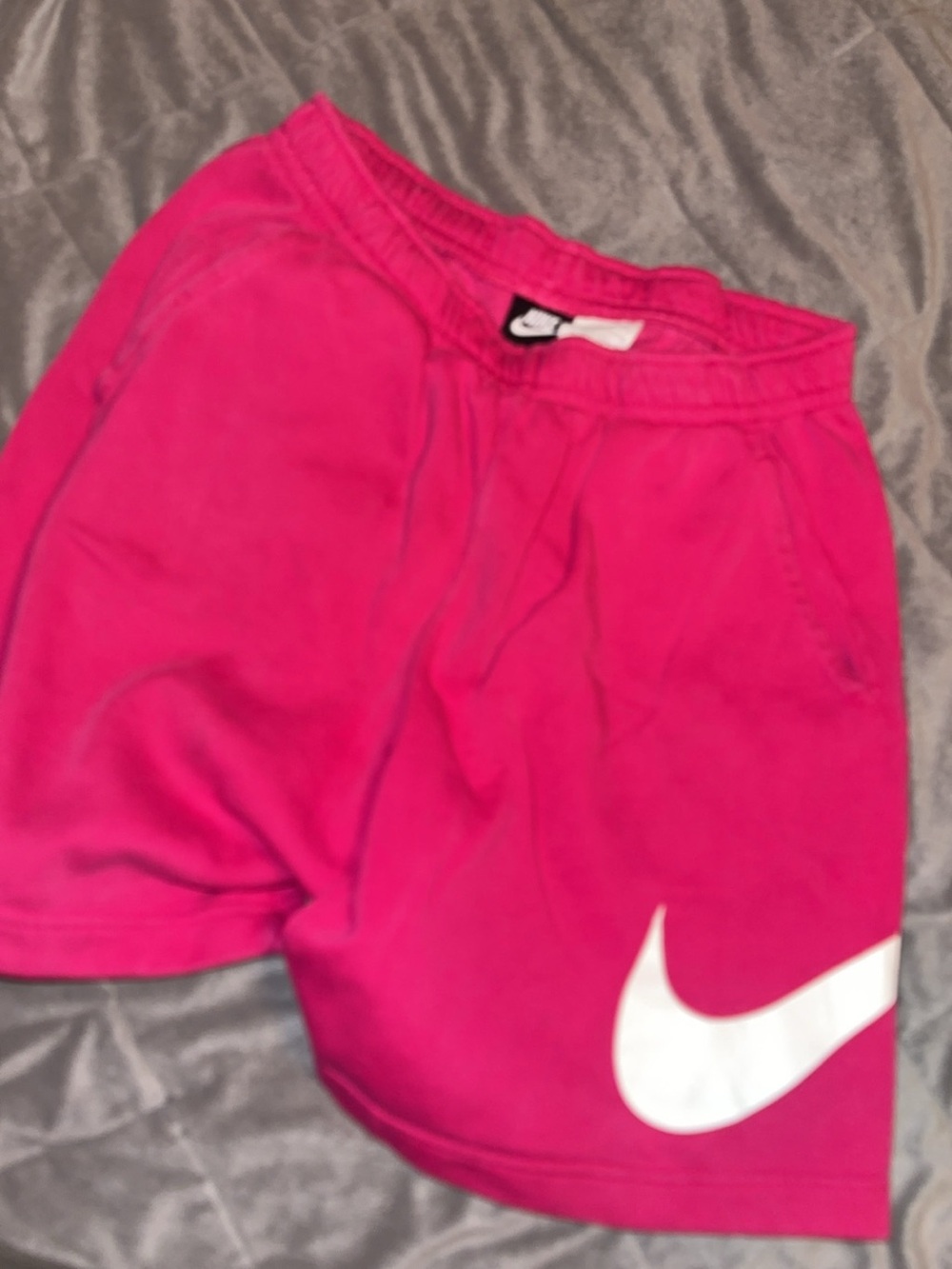 Nike Hot Fuschia/Pink Shorts with White Swoosh Size Medium